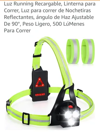 Linterna frontal para correr