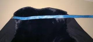 Cappottino donna nero con pelliccia Maëlle