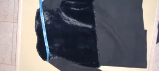 Cappottino donna nero con pelliccia Maëlle