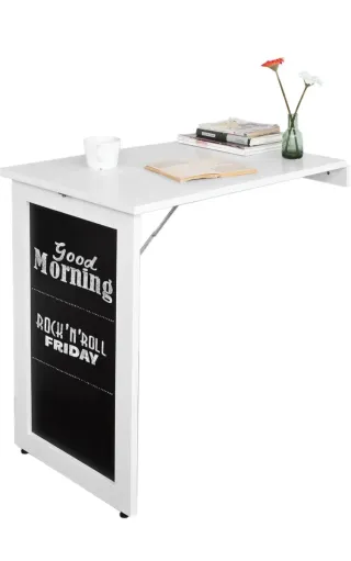 Mesa Plegable Abatible Pared Blanca