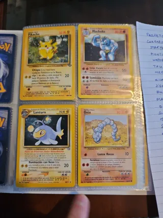 Lote cartas pokemon