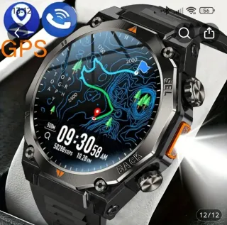 COIUSBOR GPS Smart Watch Negro/Plata