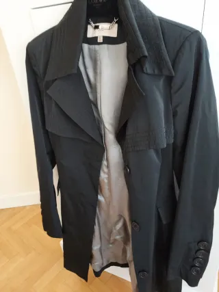 Gabardina Karen Millen Negra Mujer talla 40