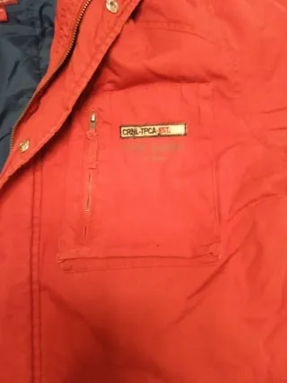 Chaqueta Coronel Tapioca Roja Acolchada