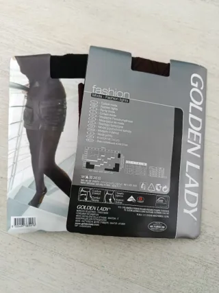 Panty fantasía Golden Lady tupido negro talla L