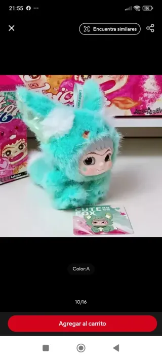 Muñeco Wakuku Peluche Azul