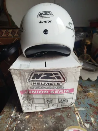 Casco NZI Junior Serie Blanco Talla S