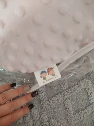 Cojín de lactancia rosa bebé, usado solo 1 vez