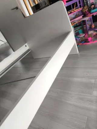 Cama individual 90x200 blanca