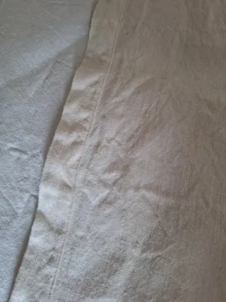 Lenzuolo matrimoniale di tela antica