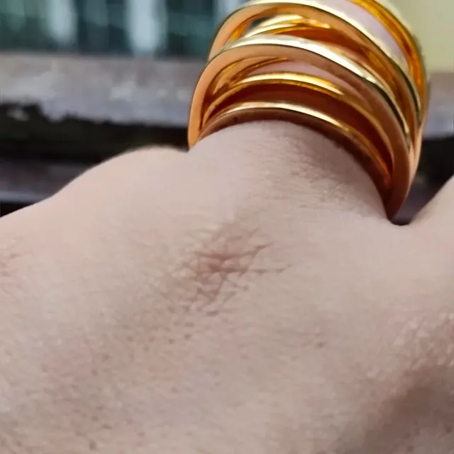 Sortija Salvatore Baño Oro Plata Ley