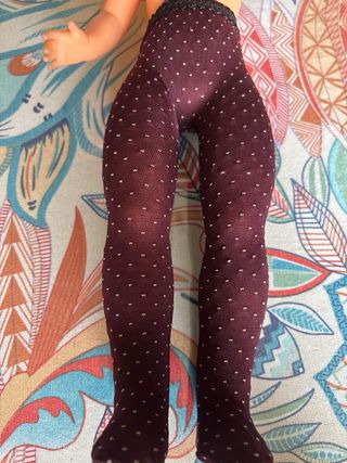 Medias Nancy Lunares Burdeos