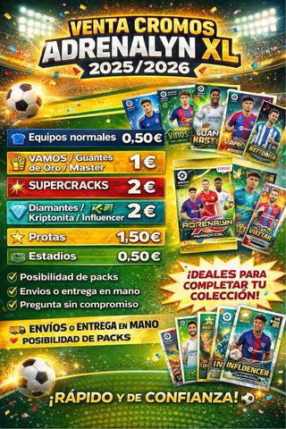 Cromos Adrenalyn XL 2025/2026