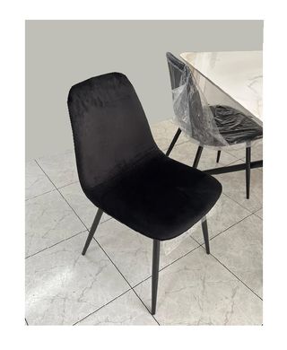 Mesa de comedor y sillas terciopelo