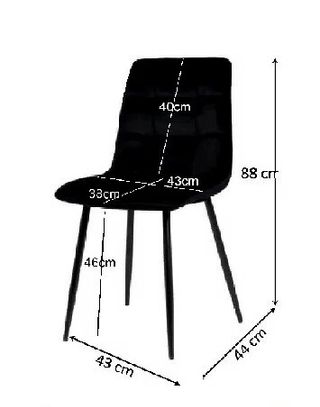 Mesa de comedor y sillas terciopelo