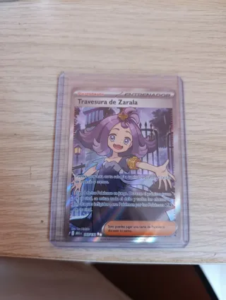 Carta Pokémon Travesura de Zarala 165 español