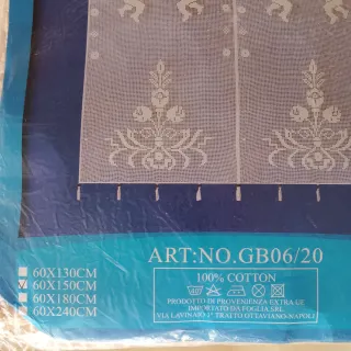 Tendine stile uncinetto 60x150cm.