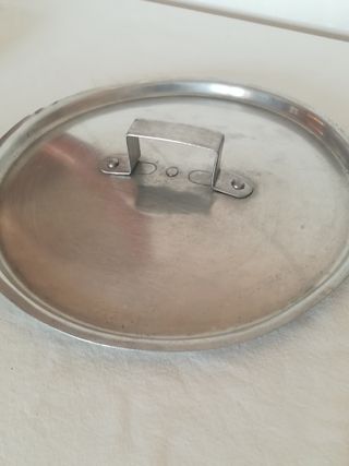 2 Coperchi per pentole in alluminio vintage