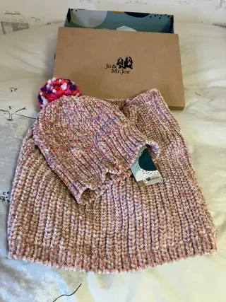 Conjunto Gorro y Bufanda Rosa Jo & Mr Joe