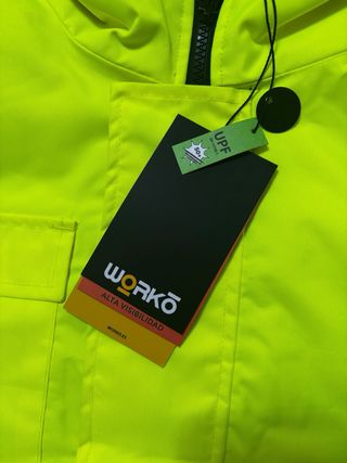 Parka Reflectante hombre Negra y Amarilla