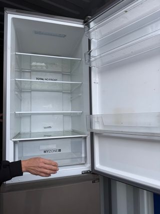 Nevera Haier plateada