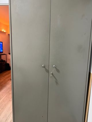 Armario Metálico Gris 100x50x180