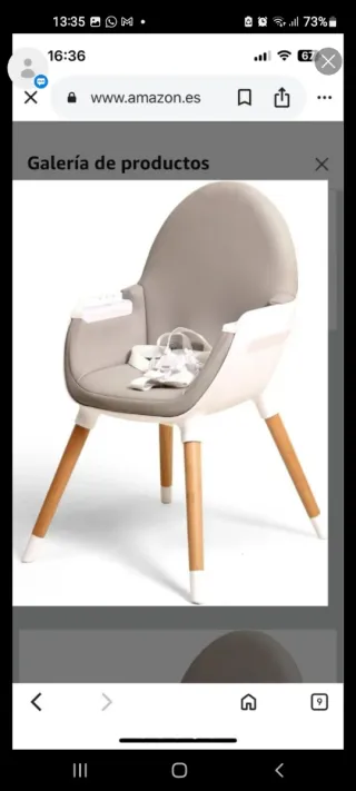 TRONA BEBÉ IBABY DUO CONVERTIBLE EN SILLA