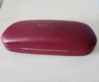 Custodia Occhiali Rigida Clark Bordeaux Vintage