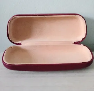 Custodia Occhiali Rigida Clark Bordeaux Vintage