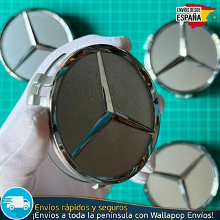 4 Tapacubos Mercedes Benz 75mm Tapas Bujes Llantas