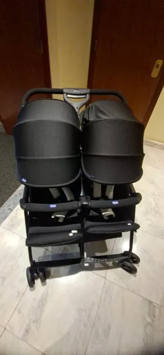 Carrito Gemelar Negro