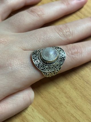 Anillo Plata 925 Piedra Luna