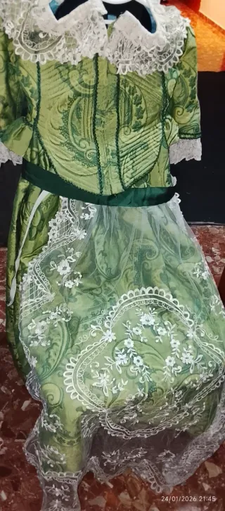 Traje de Fallera Verde