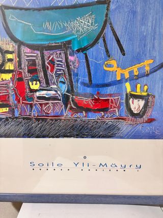 Cuadro firmado Soile Yli-Mäyry - Burned Horizon I