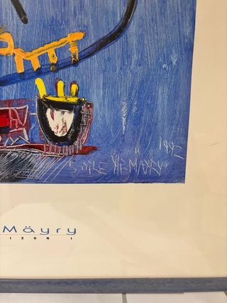 Cuadro firmado Soile Yli-Mäyry - Burned Horizon I