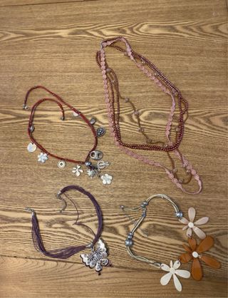 Set collane caucciù bigiotteria