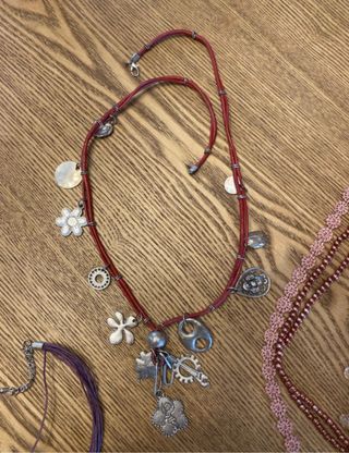 Set collane caucciù bigiotteria