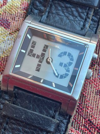 Fossil Big Tic BG-1006 Reloj Raro y Coleccionable