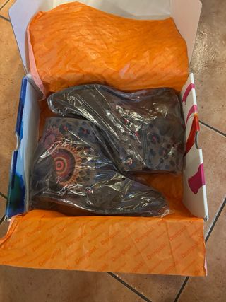 Botines Desigual Marrones y Multicolor