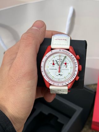 Swatch Orologio Mission to Mars Rosso