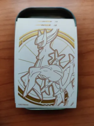 Fundas Cartas Pokémon Arceus + Mini Lata