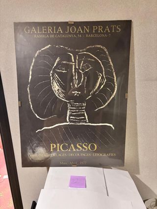 Cartel Original Picasso Galeria Joan Prats