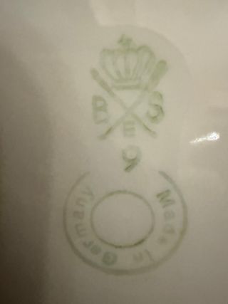 2 Antichi Piatti Porcellana Bremer & Schmidt