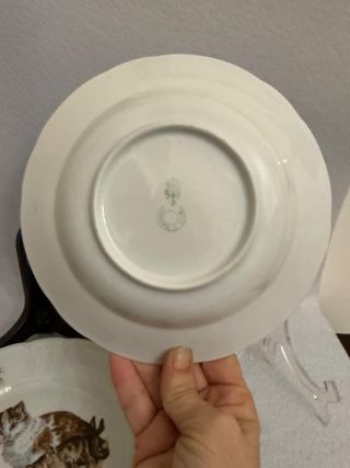 2 Antichi Piatti Porcellana Bremer & Schmidt