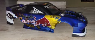 Carrocería Nissan 180 Aerografiado RedBull 1/10