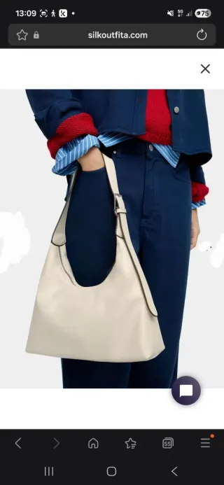 Bolso shopper Parfois crema