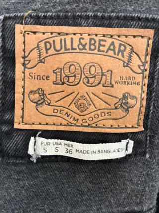 Cazadora Vaquera Pull&Bear Negra