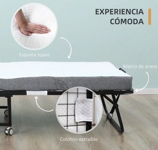 Cama plegable 200x90cm