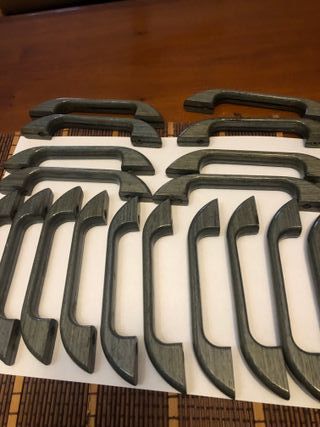 Tiradores Mueble Cocina Madera Gris