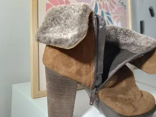 Botines ante marrones talla 37